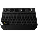 Casa si Gradina - Electrice - Accesorii electrice - Stabilizatoare tensiune si ups - UPS nJoy UPCSBLS665TRECG01B Renton 650 PLUS, 650VA/360W, AVR, 4 Prize Schuko - Infinity.ro
