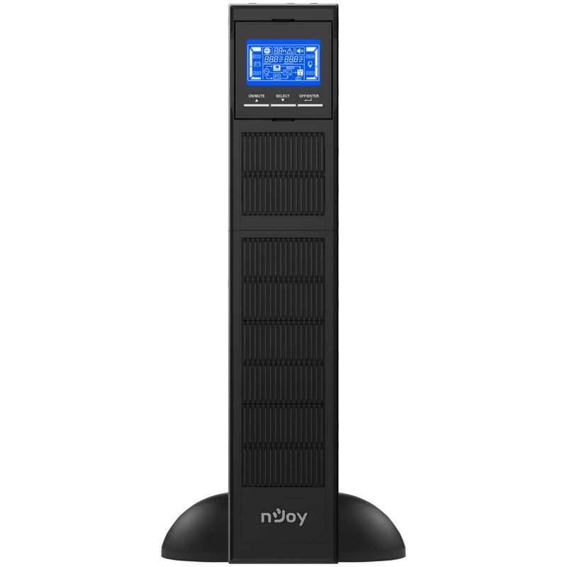 Casa si Gradina - Electrice - Accesorii electrice - Stabilizatoare tensiune si ups - UPS nJoy Balder 1000 2U On-line, 1000VA/1000W, 8 prize IEC C13, Dubla conversie, LCD Display - Infinity.ro