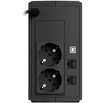 Casa si Gradina - Electrice - Accesorii electrice - Stabilizatoare tensiune si ups - UPS NJOY Keen 600 USB, 600VA/360W, Line Interactive, Regulator automat de tensiune, Repornire automata - Infinity.ro