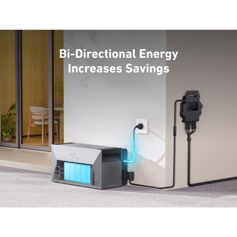 Casa si Gradina - Electrice - Panouri solare si accesorii - Accesorii panouri solare - Centrala fotovoltaica Anker SOLIX Solarbank 2 E1600 AC, sistem Plug&Play DIY, 1600Wh, 1200W - Infinity.ro