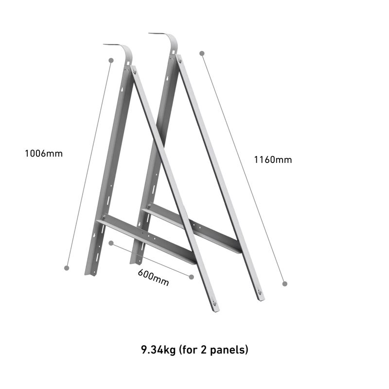 Casa si Gradina - Electrice - Panouri solare si accesorii - Accesorii panouri solare - Suport ajustabil panouri solare Anker Solix pentru balcon set 2 buc - Infinity.ro