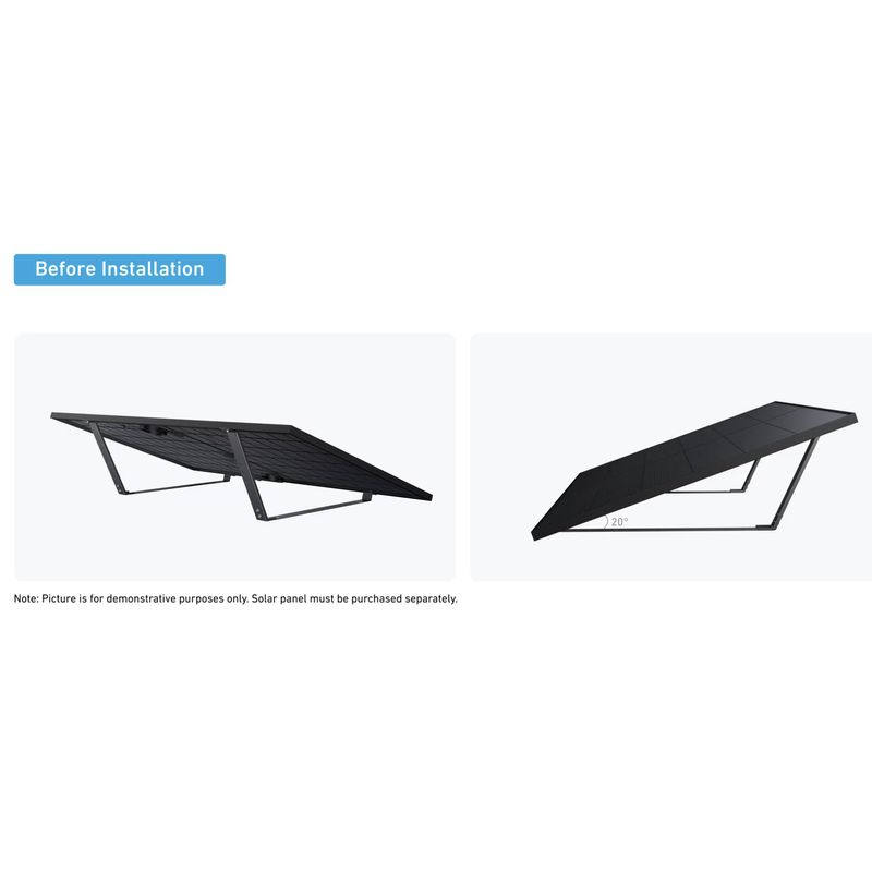 Casa si Gradina - Electrice - Panouri solare si accesorii - Accesorii panouri solare - Set 2 suport panouri solare Anker Solix pentru acoperisuri plane si gradina - Infinity.ro