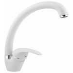 Casa si Gradina - Sanitare - Lavoar baie si accesorii - Baterii sanitare - Baterie Alveus GM 230 G11, material alama, pipa lebada, rotativa, alb - Infinity.ro