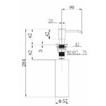 Casa si Gradina - Sanitare - Suporturi si accesorii baie - Dispensere - Dispozitiv detergent Alveus 1136560, Inox - Infinity.ro