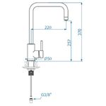 Casa si Gradina - Sanitare - Lavoar baie si accesorii - Baterii sanitare - Baterie Alveus Dual, cu un singur maner, 3 cai pentru apa cald, apa rece, filtru de apa, Finisaj inox periat - Infinity.ro