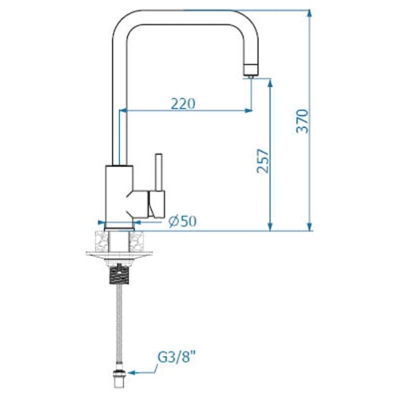 Casa si Gradina - Sanitare - Lavoar baie si accesorii - Baterii sanitare - Baterie Alveus Dual, cu un singur maner, 3 cai pentru apa cald, apa rece, filtru de apa, Alb - Infinity.ro