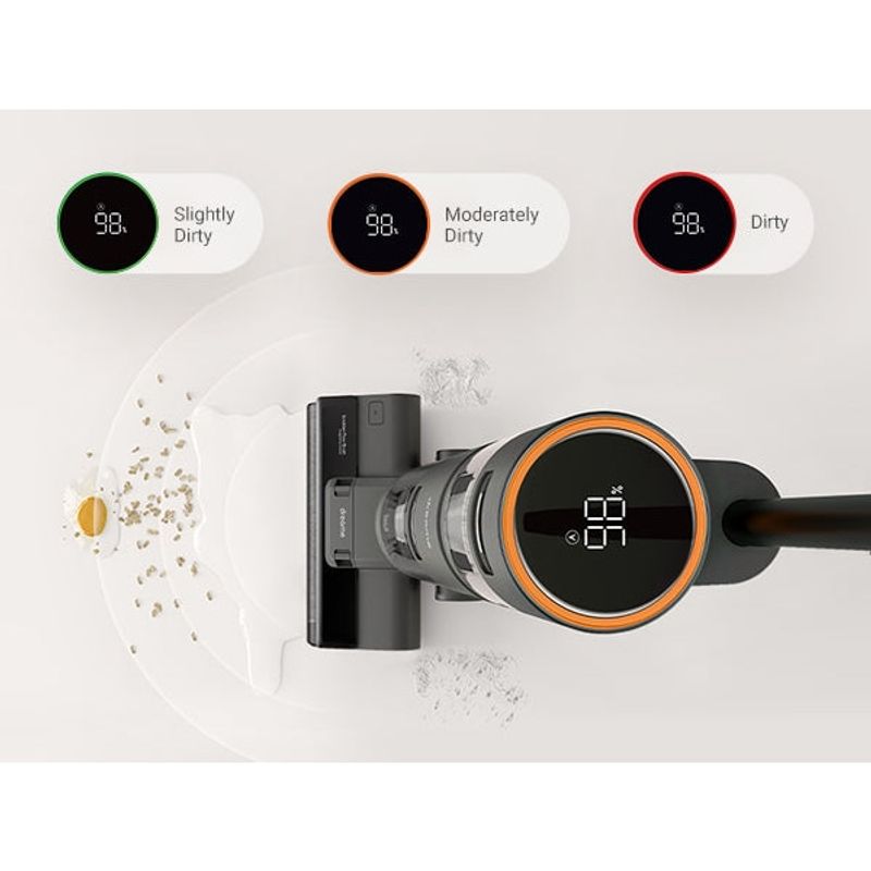 Electronice si Electrocasnice - Ingrijirea locuintei - Aspiratoare - Aspirator cu stick wireless, Dreame , 200W, 900 ml, display LED, Negru - Infinity.ro