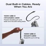 Laptop, Telefoane si Tablete - Telefoane mobile si accesorii - Accesorii Telefoane - Baterii externe - Baterie externa EcoFlow RAPID 25000 mAh, 170W, cabluri incorporate de 100W, Gri - Infinity.ro