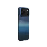 Laptop, Telefoane si Tablete - Telefoane mobile si accesorii - Accesorii Telefoane - Huse telefoane - Carcasa Pitaka Ultra Slim Moonrise cu Magnetic Ring compatibila cu iPhone 17 Pro, Albastru - Infinity.ro