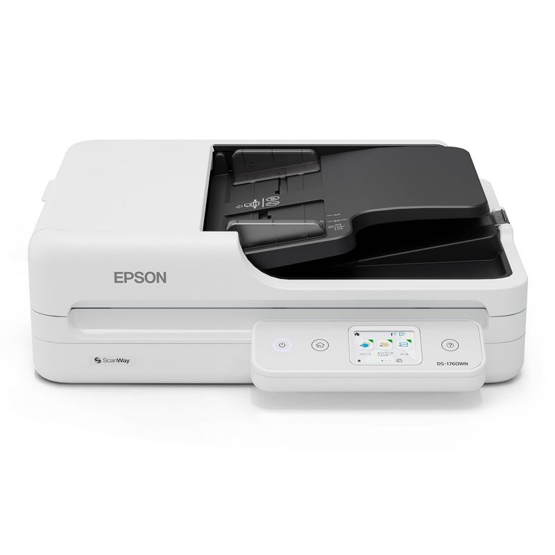PC, gaming si accesorii - Imprimante, scanere & consumabile - Imprimante - Scannere - Scanner documente Epson DS-1760WN, 30 str./min, ADF 60 foi, 2,4 inch, USB/Wi-Fi/Ethernet - Infinity.ro