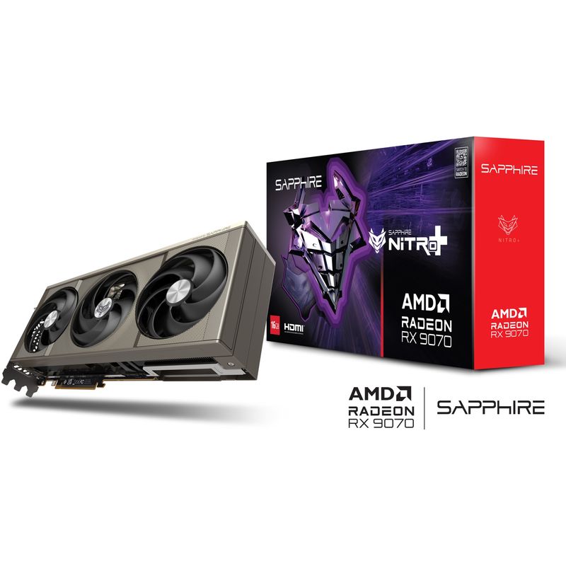 PC, gaming si accesorii - Componente PC - Componente - Placi video - Placa video SAPPHIRE NITRO+ AMD RADEON™ RX 9070 GAMING OC, 16GB GDDR6, 256-bit - Infinity.ro