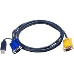 PC, gaming si accesorii - Retelistica - Switch-uri - Accesorii Switch-uri KVM - Cablu PS/2 KVM 3 in 1 cu SPHD si Audio 1.8m, ATEN 2L-5302P - Infinity.ro