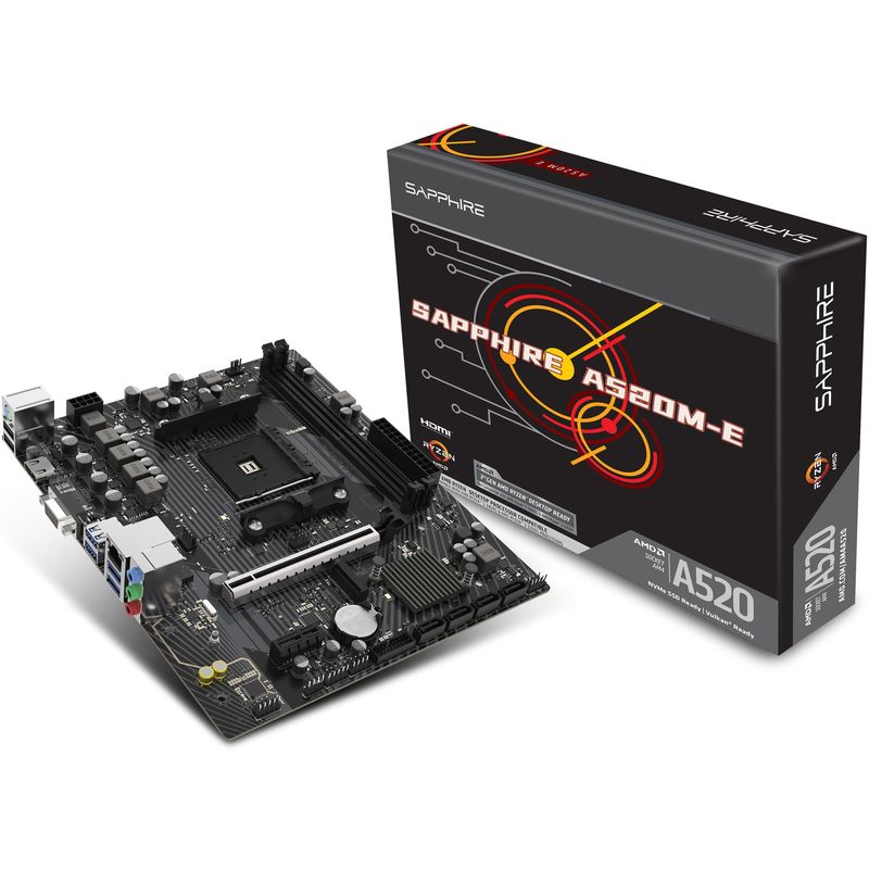 PC, gaming si accesorii - Componente PC - Componente - Placi de baza - Placa de baza SAPPHIRE A520M-E, Socket AM4 - Infinity.ro