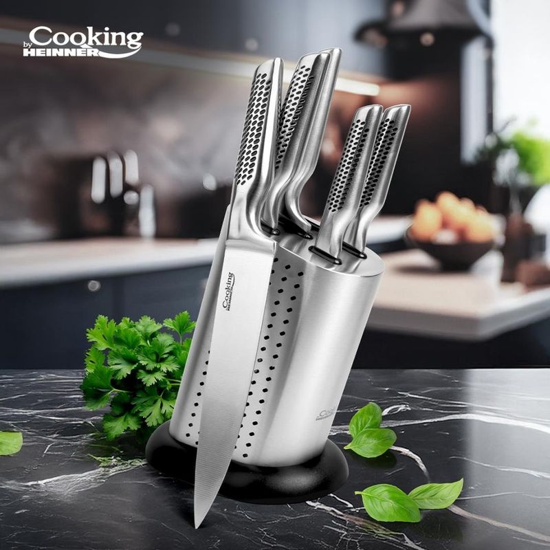 Casa si Gradina - Bucatarie si vesela - Vesela si tacamuri - Cutite si seturi de cutite - Set cutite de bucatarie, 6 piese, Cooking by Heinner Skyline HR-EVI-SK6PSC - Infinity.ro