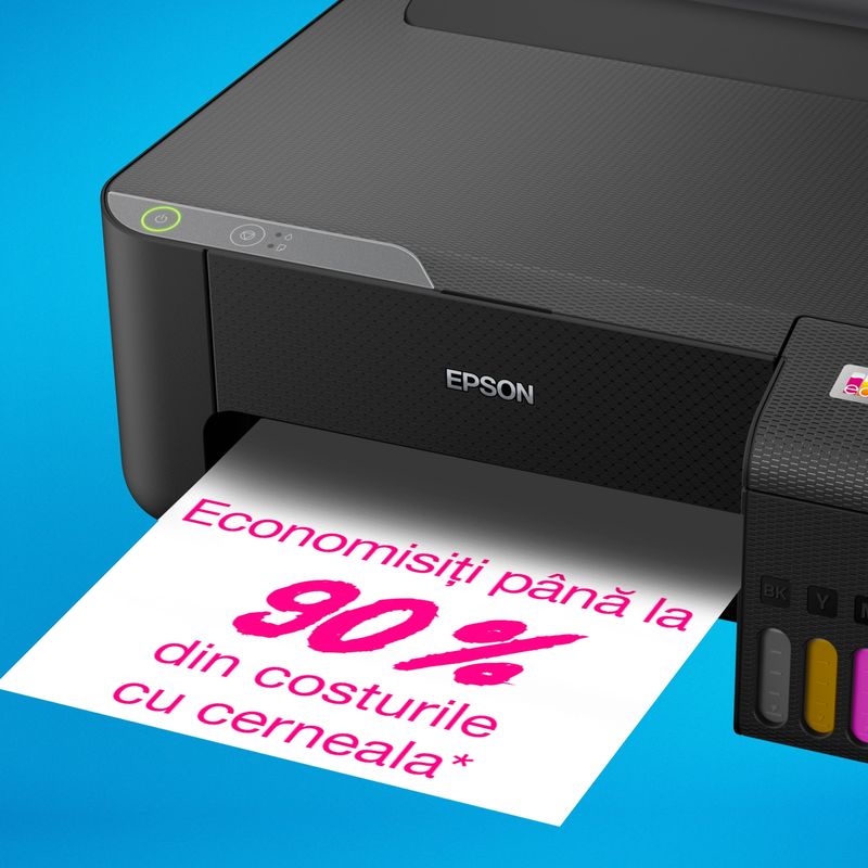 PC, gaming si accesorii - Imprimante, scanere & consumabile - Imprimante - Imprimante si multifunctionale - Imprimanta color CISS Epson EcoTank L1230, A4, USB, negru - Infinity.ro