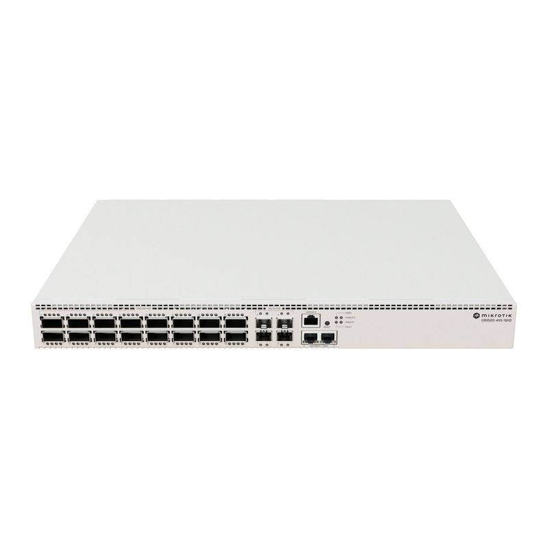 PC, gaming si accesorii - Retelistica - Switch-uri - Switch-uri cu management - Switch MikroTik CRS520-4XS-16XQ-RM, 16xLAN, 10/100/1000/2500 Mbps, 150W - Infinity.ro