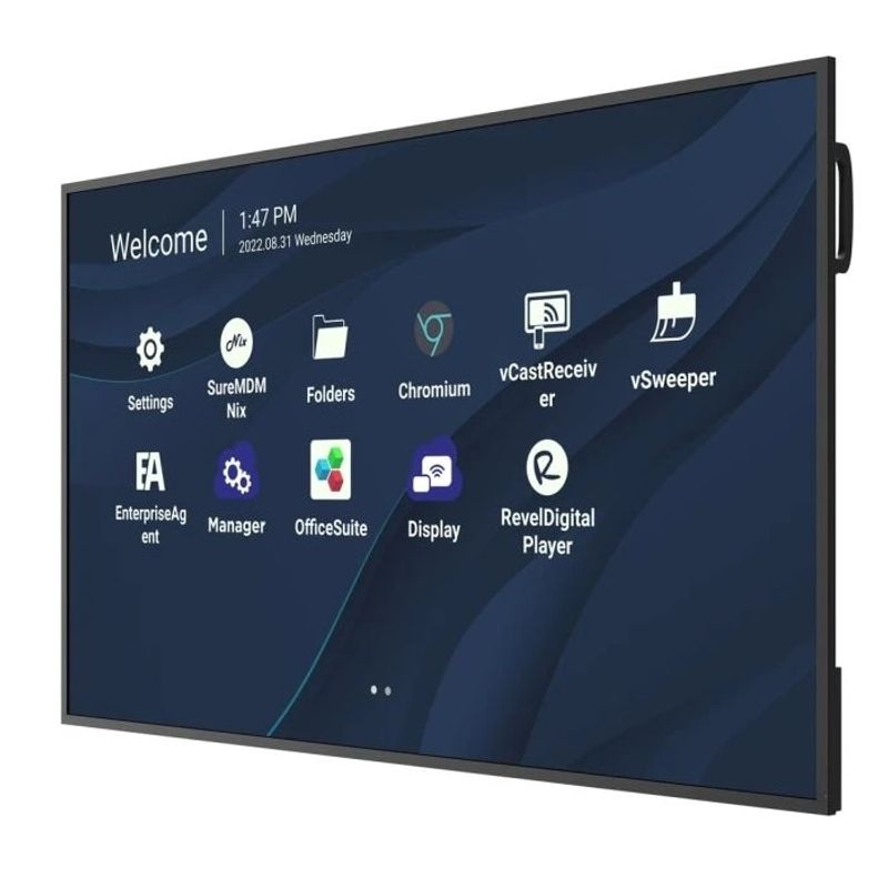 PC, gaming si accesorii - Desktop PC & monitoare - Monitoare - Ecran Profesional TFT LCD LED ViewSonic 65" CDE6530, UHD 3840 x 2160, HDMI, WiFi, Boxe Negru - Infinity.ro