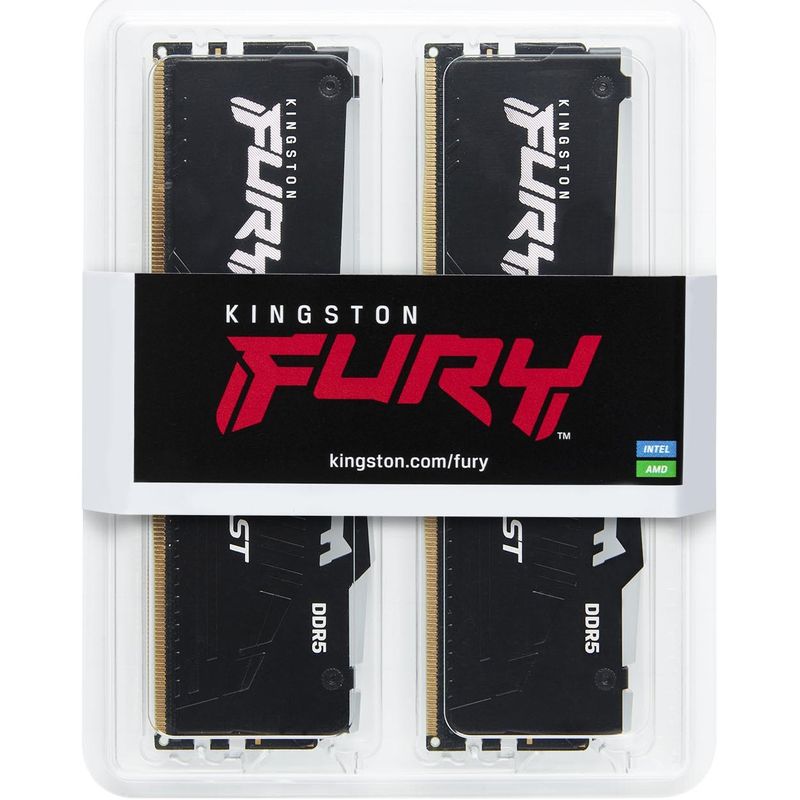 PC, gaming si accesorii - Componente PC - Componente - Memorii RAM - Memorie Kingston FURY Beast Black RGB EXPO, 32GB (2x16GB) DDR5, 6000MT/s, CL30 - Infinity.ro
