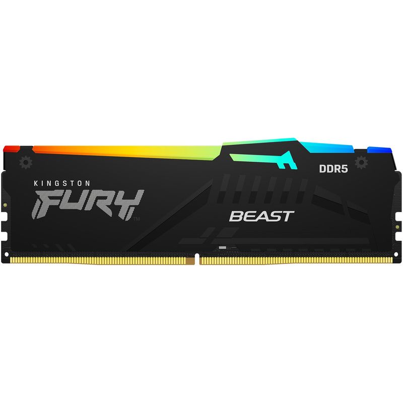 PC, gaming si accesorii - Componente PC - Componente - Memorii RAM - Memorie Kingston FURY Beast Black RGB EXPO, 32GB (2x16GB) DDR5, 6000MT/s, CL30 - Infinity.ro