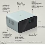 TV, Audio-Video si Foto - Videoproiectoare si accesorii - Videoproiectoare - Videoproiector EPSON EF-21G, Full HD 1080P, Laser, 1000 lumeni, 3LCD, DLP, Google TV, Bluetooth, difuzoare 2X5W, Gri - Infinity.ro