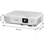 TV, Audio-Video si Foto - Videoproiectoare si accesorii - Videoproiectoare - Videoproiector Epson EB-W53, WXGA, 4000 lumeni, 3LCD, 2x HDMI, Difuzor 2W, Alb - Infinity.ro