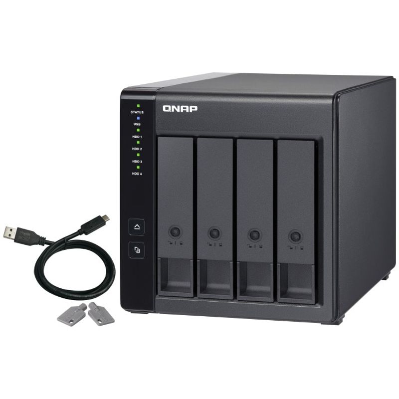 PC, gaming si accesorii - Retelistica - Network Attached Storage - NAS - Direct Attached Storage QNAP TR-004, 4-Bay, USB Type-C - Infinity.ro