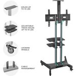 TV, Audio-Video si Foto - Accesorii TV si audio - Suporturi TV - Suport TV mobil, TS1881, 55 "-80", VESA 200x300-800x500 mm, Onkron, Negru - Infinity.ro