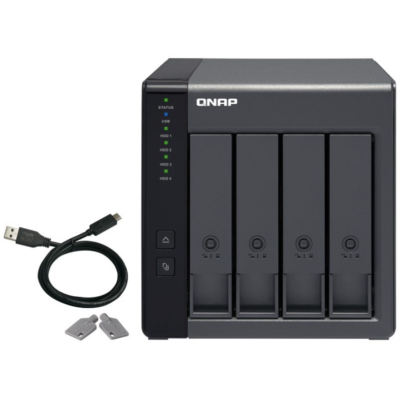 PC, gaming si accesorii - Retelistica - Network Attached Storage - NAS - Direct Attached Storage QNAP TR-004, 4-Bay, USB Type-C - Infinity.ro
