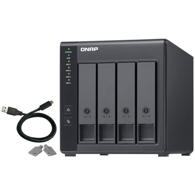 PC, gaming si accesorii - Retelistica - Network Attached Storage - NAS - Direct Attached Storage QNAP TR-004, 4-Bay, USB Type-C - Infinity.ro