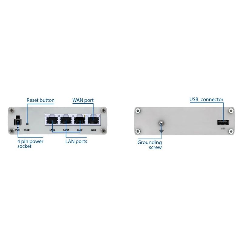 PC, gaming si accesorii - Retelistica - Wireless - Routere Wireless - Teltonika RUTX08 router cu fir Gigabit - Infinity.ro