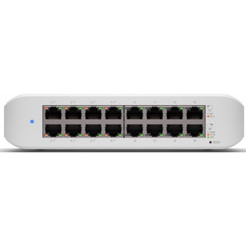 PC, gaming si accesorii - Retelistica - Switch-uri - Switch-uri cu management - Switch Ubiquiti Lite 16 PoE USW-Lite-16-PoE, 16-Port Gigabit - Infinity.ro
