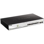 PC, gaming si accesorii - Retelistica - Wireless - Antene retelistica si accesorii - Switch D-Link DGS-120-10P, 10x10/100/1000, 2 Combo SFP Gigabit - Infinity.ro