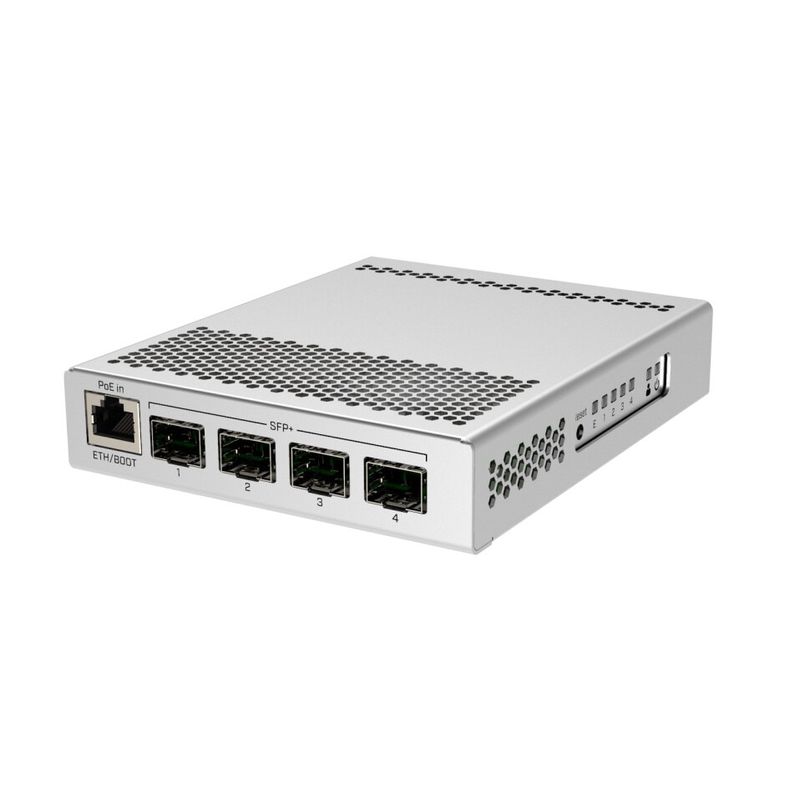 PC, gaming si accesorii - Retelistica - Switch-uri - Switch-uri cu management - Switch neadministrat MikroTik CRS305-1G-4S+IN, 4 sloturi SFP+, Gigabit Ethernet, carcasa metalica - Infinity.ro