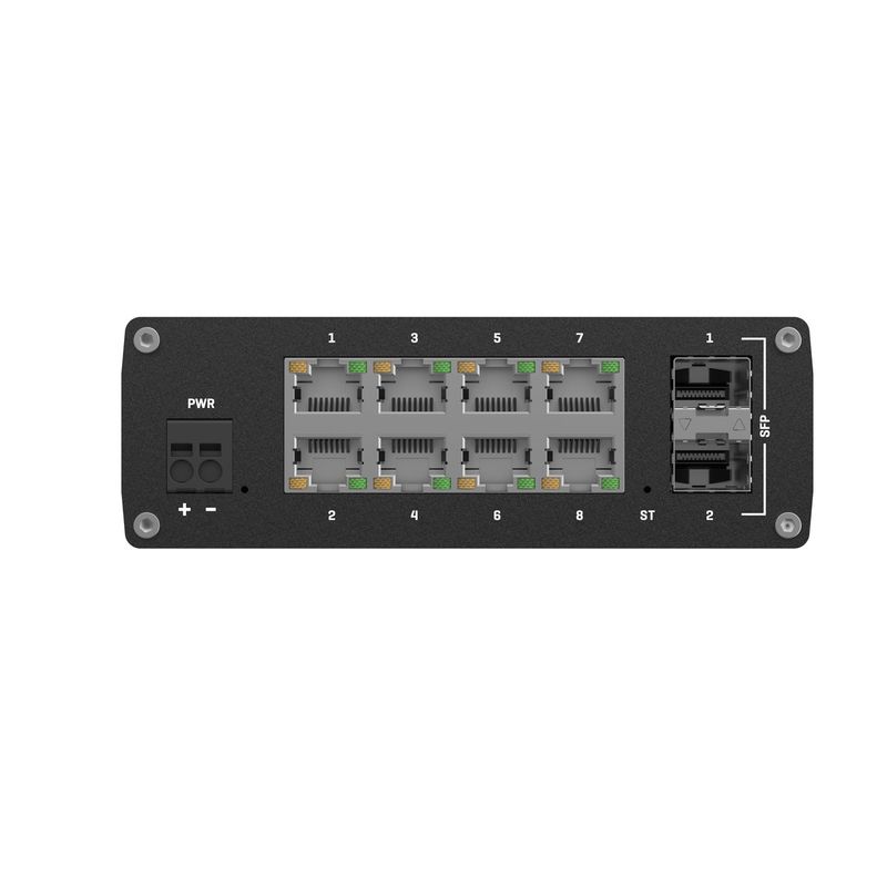 PC, gaming si accesorii - Retelistica - Switch-uri - Switch-uri cu management - Switch industrial, Teltonika, 10 Porturi, Negru - Infinity.ro