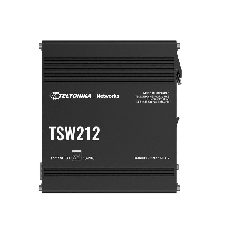 PC, gaming si accesorii - Retelistica - Switch-uri - Switch-uri cu management - Switch industrial, Teltonika, 10 Porturi, Negru - Infinity.ro