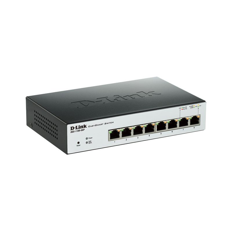 PC, gaming si accesorii - Retelistica - Switch-uri - Switch-uri cu management - Switch D-Link DGS-1210-08P, 6 x 10/100/1000, 2 Combo - Infinity.ro