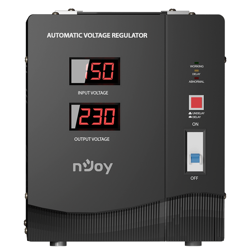 PC, gaming si accesorii - UPS-uri - Stabilizatoare de tensiune - Stabilizator de tensiune nJoy Alvis 5000, 5000VA/3000W, LCD Display - Infinity.ro