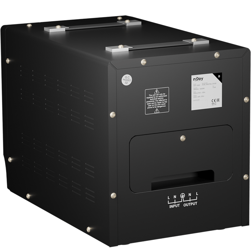 PC, gaming si accesorii - UPS-uri - Stabilizatoare de tensiune - Stabilizator de tensiune nJoy Alvis 5000, 5000VA/3000W, LCD Display - Infinity.ro