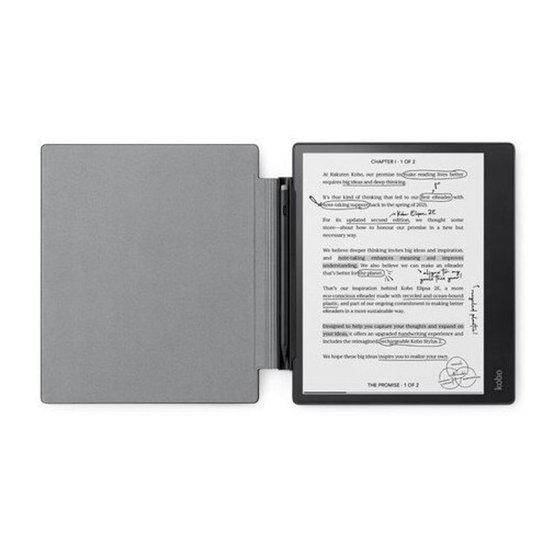 Laptop, Telefoane si Tablete - Ebook reader si accesorii - eBook Reader - Husa pentru cititor de carti electronice Kobo, Flip, 26.2cm, neagra - Infinity.ro