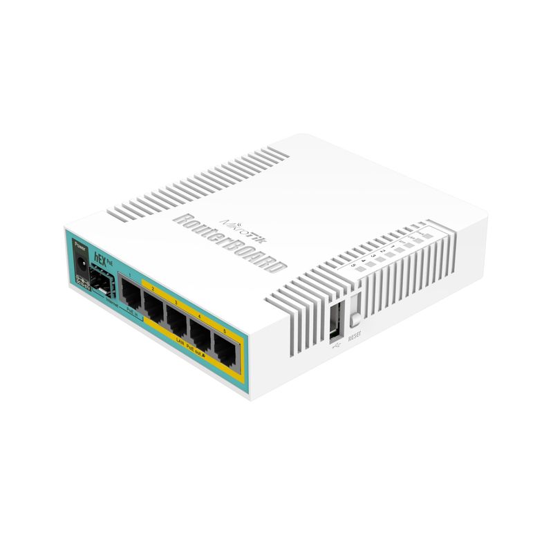 PC, gaming si accesorii - Retelistica - Wireless - Routere Wireless - Router PoE Mikrotik RB960PGS hEX, alb - Infinity.ro