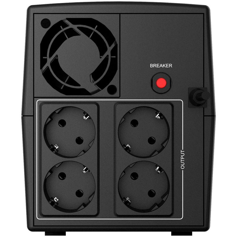 Casa si Gradina - Electrice - Accesorii electrice - Stabilizatoare tensiune si ups - UPS NJOY Keen 1500, 1500VA/900W, Line Interactive, Regulator automat de tensiune, Repornire automata - Infinity.ro