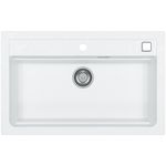 Casa si Gradina - Sanitare - Chiuveta bucatarie si accesorii - Chiuvete bucatarie - Chiuveta bucatarie Alveus Atrox 40, material compozit, 790x500x200mm, sifon pop-up inclus, Alb - Infinity.ro