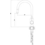 Casa si Gradina - Sanitare - Lavoar baie si accesorii - Baterii sanitare - Baterie Alveus Delos, cap extractibil, dus, cartus ceramic, Negru - Infinity.ro