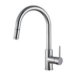 Casa si Gradina - Sanitare - Lavoar baie si accesorii - Baterii sanitare - Baterie Alveus Delos crom, material inox, pipa inalta, rotativa, cap extractibil - Infinity.ro