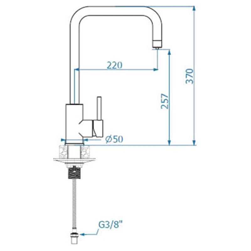 Casa si Gradina - Sanitare - Lavoar baie si accesorii - Baterii sanitare - Baterie Alveus Dual, cu un singur maner, 3 cai pentru apa cald, apa rece, filtru de apa, Negru - Infinity.ro