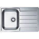 Casa si Gradina - Sanitare - Chiuveta bucatarie si accesorii - Chiuvete bucatarie - Chiuveta Bucatarie Cu O Cuva Alveus Line 80 Leinen, 79x50 Cm, Cu Picurator Pe Partea Stanga, Inox - Infinity.ro