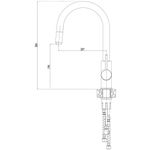 Casa si Gradina - Sanitare - Lavoar baie si accesorii - Baterii sanitare - Baterie Alveus Delos, cap extractibil, dus, cartus ceramic, Bej - Infinity.ro