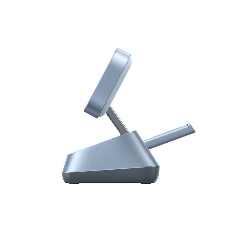 Laptop, Telefoane si Tablete - Telefoane mobile si accesorii - Accesorii Telefoane - Incarcatoare telefoane - Incarcator wireless magnetic Ugreen 3-in-1 MagSafe Qi2 25W, Albastru - Infinity.ro