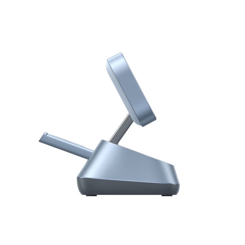 Laptop, Telefoane si Tablete - Telefoane mobile si accesorii - Accesorii Telefoane - Incarcatoare telefoane - Incarcator wireless magnetic Ugreen 3-in-1 MagSafe Qi2 25W, Albastru - Infinity.ro