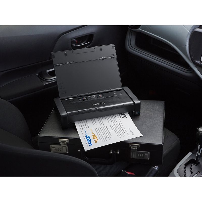 PC, gaming si accesorii - Imprimante, scanere & consumabile - Imprimante - Imprimante si multifunctionale - Imprimanta portabila inkjet color Epson WF-100W, A4, Wireless - Infinity.ro